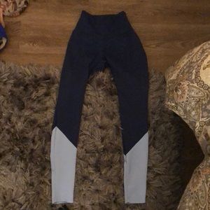 Five dancewear blue dash leggings